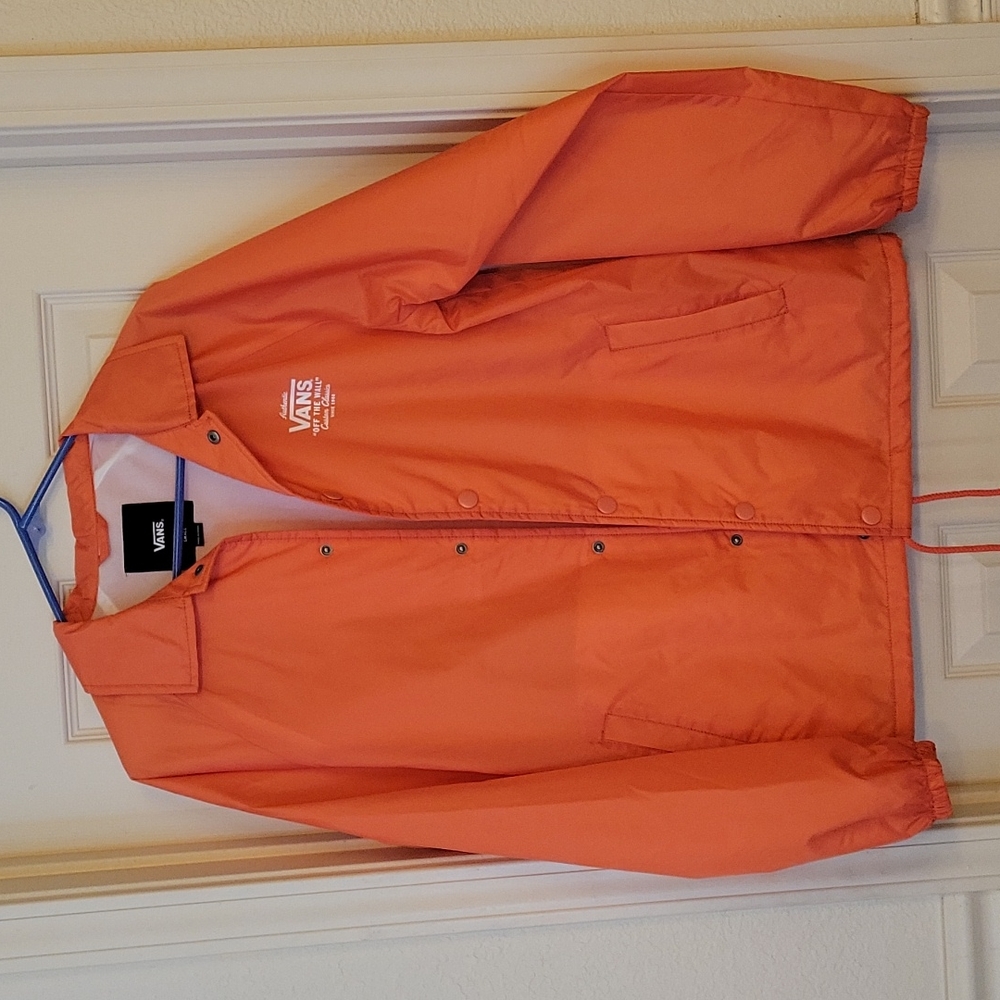 VANS orange windbreaker never worn